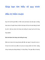 Giúp bạn tìm hiểu về quy trình điều trị hiếm muộn pptx