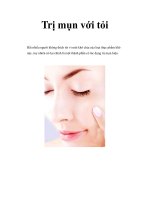 Trị mụn với tỏi ppsx