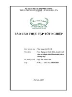 LVTN: Xây dựng mô hình kinh doanh mới dựa trên hình thức kinh doanh tại Nhà hàng Lý CLUB