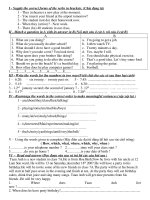 Đề kiểm tra môn tiếng anh lớp 9 - Đề số 5 pps