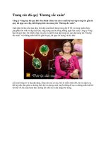 Trang sức đá quý ''''Hương sắc xuân'''' pptx