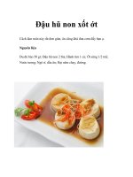 Đậu hũ non xốt ớt ppt