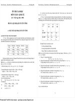 Ôn thi cao học - Môn toán kinh tế pptx