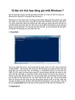 10 tiện ích tích hợp đáng giá nhất Windows 7 pot