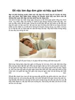 Để việc làm đẹp đơn giản và hiệu quả hơn! pptx