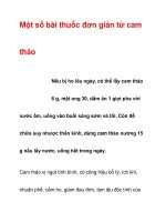 Một số bài thuốc đơn giản từ cam thảo potx