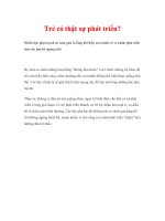 Trẻ có thật sự phát triển? pptx