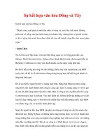 Sự kết hợp văn hóa Đông và Tây doc