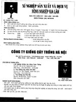 Danh hiệu và chức năng các doanh nghiệp nông nghiệp Việt Nam part 8 ppt