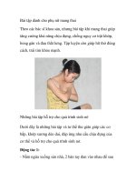 Bài tập dành cho phụ nữ mang thai docx