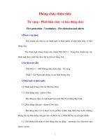 Phòng cháy chữa cháy Từ vựng - Phát hiện cháy và báo động cháy pot