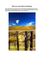 Bầu trời xanh thẳm núi Khingan ppt