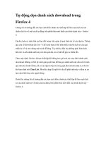 Tự động dọn danh sách download trong Firefox 4 pdf