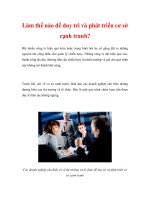 Làm thế nào để duy trì và phát triển cơ sở cạnh tranh? pps