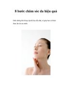 8 bước chăm sóc da hiệu quả pdf