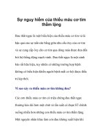 Sự nguy hiểm của thiếu máu cơ tim thầm lặng pps
