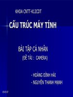 Bài tập cá nhân: Camera pdf