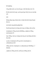 quá trình hình thành và phương pháp điều trị bệnh nhiễm trùng tiết niệu trong y học p9 ppt