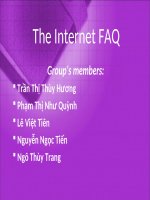 Báo cáo: The Internet FAQ pptx