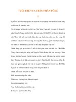 TUỔI TRẺ VUA TRẦN NHÂN TÔNG 1 doc