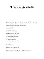 Những từ dễ gây nhầm lẫn ppsx