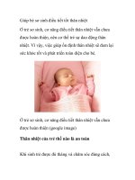 Giúp bé sơ sinh điều tiết tốt thân nhiệt doc