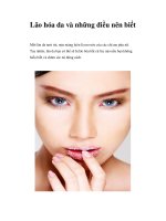 Lão hóa da và những điều nên biết docx