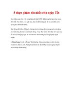 5 thực phẩm tốt nhất cho ngày Tết docx