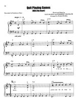 Bản nhạc Playing games with my heart ppt