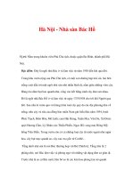 di tích lịch sử văn hóa - Hà Nội - Nhà sàn Bác Hồ doc