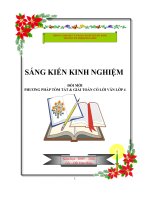 Đổi mới phương pháp tóm tắt và giải toán có lời văn lớp 4