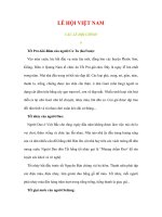 LỄ HỘI VIỆT NAMCÁC LỄ HỘI CHÍNH 6 docx