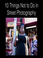 10 things not to do in street photography