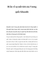 Bí ẩn về sự mất tích của Vương quốc Khazalle pot