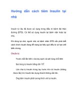 Hướng dẫn cách tiêm Insulin tại nhà potx
