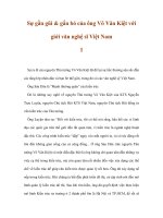 Sự gần gũi & gắn bó của ông Võ Văn Kiệt với giới văn nghệ sĩ Việt Nam - 1 docx