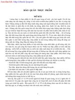 Bảo quản thực phẩm part 1 pdf