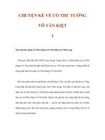 CHUYỆN KỂ VỀ CỐ THỦ TƯỚNG VÕ VĂN KIỆT 1 pdf