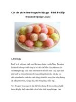 Các sản phẩm làm từ nguyên liệu gạo - Bánh Bò Hấp doc