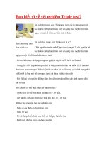Bạn biết gì về xét nghiệm Triple test? pdf