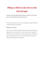 Phòng và điều trị cúm cho trẻ nhỏ khi trời lạnh pot