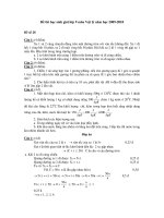 Đề thi học sinh giỏi lớp 9 môn Vật lý năm học 2009-2010 - Đề số 28 doc