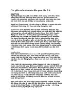 Các phần mềm tính toán liên quan đến ô tô potx