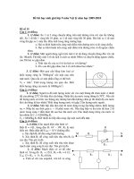 Đề thi học sinh giỏi lớp 9 môn Vật lý năm học 2009-2010 - Đề số 15 ppsx