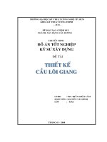 ĐỒ ÁN TỐT NGHIỆP KỸ SƯ CẦU THIẾT KẾ VÀ TÍNH TOÁN CẦU LÔI GIANG