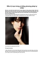 Điều trị mụn trứng cá bằng phương pháp tự nhiên doc