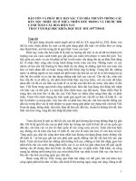 BẢO TỒN VÀ PHÁT HUY BẢN SẮC VĂN HÓA TRUYỀN THỒNG potx