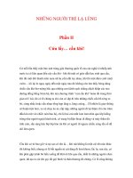 NHỮNG NGƯỜI TRẺ LẠ LÙNG Phần II : Cứu lấy… cầu khỉ! pot