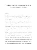 TỈ LỆ BỆNH DA VÀ NHỮNG YẾU TỐ LIÊN QUAN TRÊN CÁC HỌC VIÊN TRƯỜNG CAO ĐẲNG QUÂN SỰ QUÂN ĐOÀN 4 pps