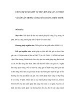 CHUẨN BỊ MẢNH GHÉP TỰ THÂN BỐN DẢI GÂN CƠ THON VÀ BÁN GÂN TRONG TÁI TẠO DÂY docx